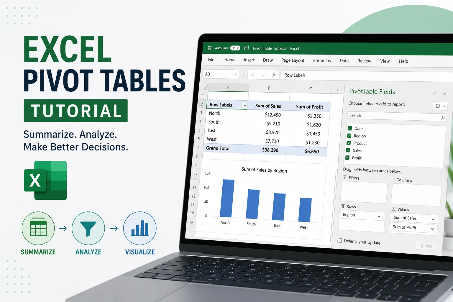 Excel Pivot Tables Tutorial: Hands-On Guide for Data Analysis (With Real Examples)